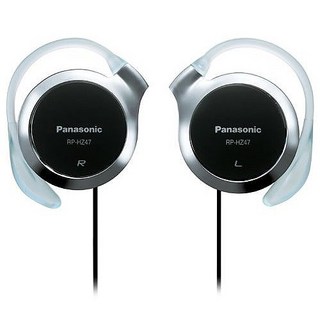 파나소닉 오픈에어 다이내믹 스테레오 이어폰, RP-HZ47, 블랙