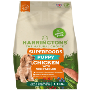 영국1위 해링턴 강아지사료 닭고기 야채 퍼피용, 1개, 1.7kg, 닭+야채