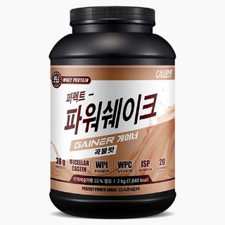 칼로바이 퍼펙트 파워쉐이크 게이너 곡물맛, 2kg, 1개