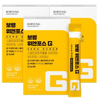 보령 위엔포스 G 위건강 위점막보호 액상형 3박스, 30회분, 3개