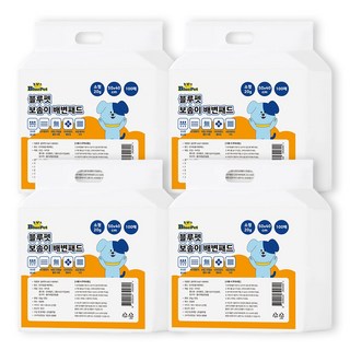 블루펫 실속형 강아지 배변패드 20g 400매 건강체크패드 포함, 400개입, 1개