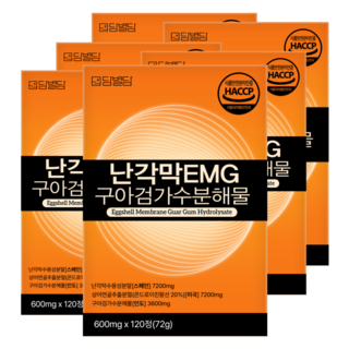 난각막 가수분해물 EMG 식약청인증 HACCP 콘드로이친 1200, 6세트, 120정