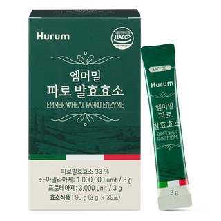 엠머밀 파로 효소 100% 식약청인증 분말 이탈리아산 곡물 FARRO 발효 효소, 90g, 1개