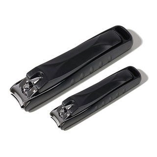 生活公式 高級指甲剪2件組, 黑色, 1組