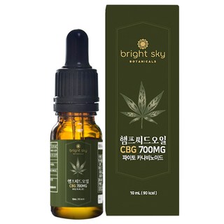 브라이트스카이 7% 카나비노이드 햄프씨드오일 CBD CBG 대마종자유 오일, 10ml, 1개