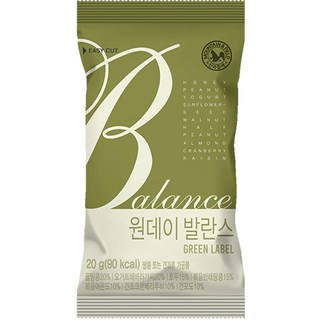 산과들에 원데이발란스그린 / 하루 한줌 견과 견과류, 20g, 100개