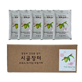 시골장터 개복숭아 즙 30포 100ml 무설탕 무첨가 돌복숭아 산복숭아, 1개, 3L
