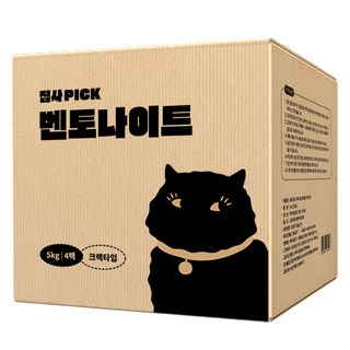 네네린도 벤토나이트 고양이 모래, 4팩