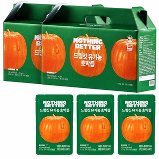 낫띵베럴 국산 프리미엄 유기농 과채주스 늙은호박즙 드링킷 임신 출산 성형 선물, 100ml, 48개