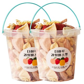 THEHARU 과일바스켓 동결건조과일칩 4종 블랜딩, 2개, 120g