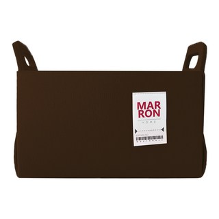마롱즈 접이식 펠트 수납 바구니, 초코브라운, 1개
