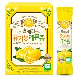 홀베리 유기농 레몬즙, 350g, 1개