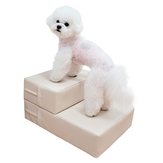 오블리펫 EPE폼 강아지 계단 애견 침대 계단, 아이보리, 1개