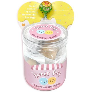 幸運餅乾 Sweet Day 餅乾 5入 + 糖果禮盒 25g 隨機出貨, 1套, 餅乾 5入 + 糖果 + 明信片 + 襯紙
