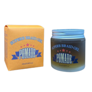 슈퍼브 브레이딩 젤 포마드왁스 남자 짧은머리 숏컷 가르마, 1개, 100ml