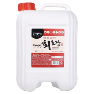 한정성 회초장 초고추장 회 횟집 업소용 대용량 식당용 13kg, 1개