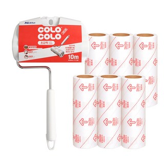 고로고로 초강력 테이프 리필 6p + 샤프트, 1세트, 혼합색상