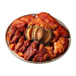 [20억매출 보양식 맛집 메뉴 ] 뉴하비츠 밀키트 해목정 전복해물갈비찜 1.6kg(2~3인용) 1팩 생신상 집들이 캠핑음식 / SBS생방송투데이 방영맛집, 2개, 1.6kg