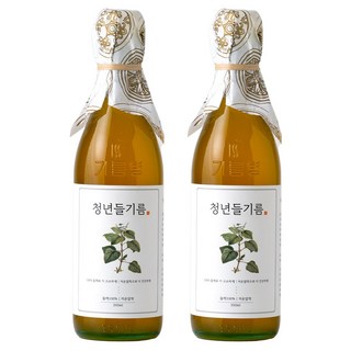 저온압착 청년 들기름, 2개, 350ml