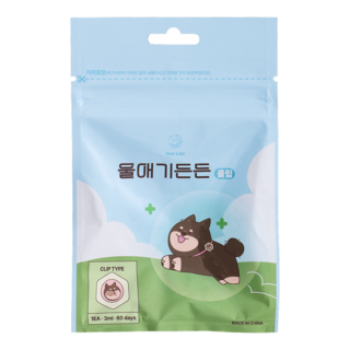 울애기든든 산책클립 강아지 진드기 모기 해충 퇴치 산책 클립, 3개, 3ml