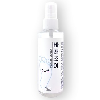 바래조아 뿌리는 발 발톱 무좀 각질 풋 스프레이 대용량 100ml, 1개, 1개입