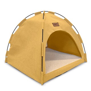 디클펫 반려동물 365 텐트 하우스, 옐로우, 1개