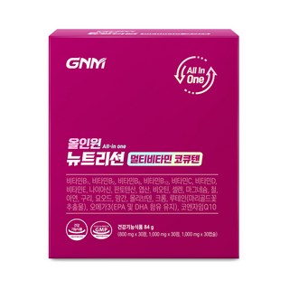 자연의품격 올인원 뉴트리션 멀티비타민 코큐텐, 30회분, 1박스