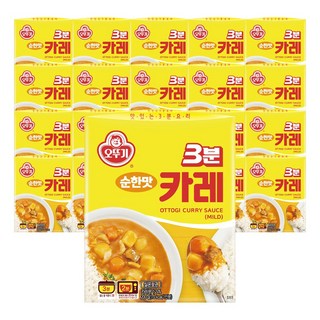 오뚜기 3분 카레 순한맛, 200g, 20개