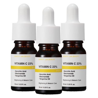 화사 순수비타민 C 23% 겉 속 기미 잡티 케어 고함량 앰플, 3개, 10ml