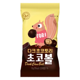 산과들에 다크초코토리 초코볼 과자, 50개