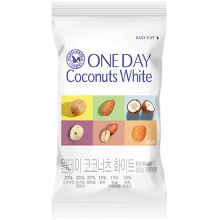 산과들에 원데이 코코너츠 화이트 30봉 / 코코넛 하루견과, 20g, 30개
