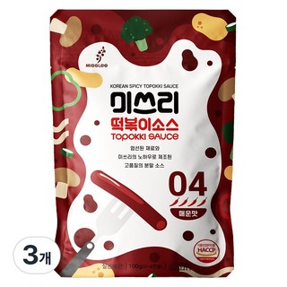 미쓰리 떡볶이 소스 04 매운맛, 100g, 3개