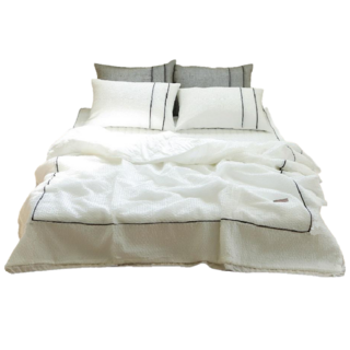 국산 뽀송하고 통기성 좋은 대나무 시어서커 60수 순면 꿀잠 이불+패드+베개커버 S싱글세트