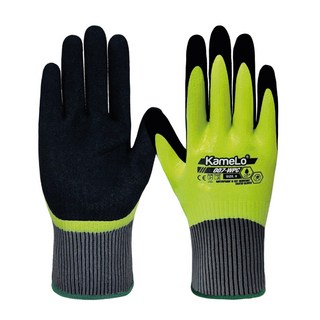 카멜로 컷 방수 베임방지장갑 코팅 기름 오일 작업 장갑 007-WPC, L, 단일, 1세트