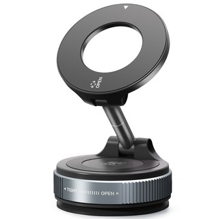 스위코 맥세이프 차량용 무한흡착 핸드폰 거치대, 블랙, 1개