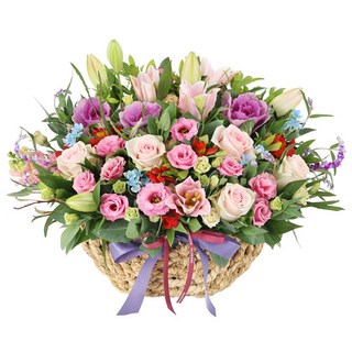 99플라워 (당일수령) 핑크 하모니 [ST-A2068] - 전국꽃배달서비스 기념일 생일 생화 꽃선물 당일배송 꽃바구니, 1개