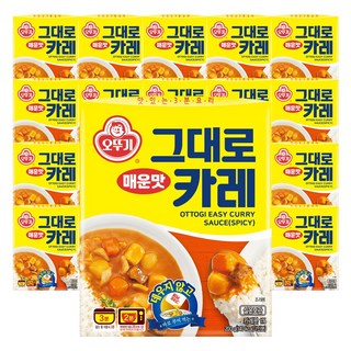 오뚜기 그대로카레 매운맛 200g 20개