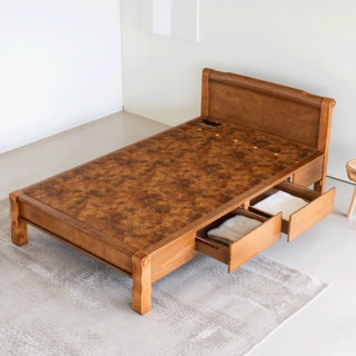 현대의료기 205V2S 서랍형 싱글 황토숯볼 흙침대, 201v2s_htb