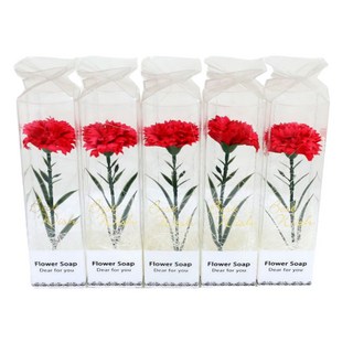 조아트 비누꽃 쁘띠 한송이 카네이션, 레드, 5개