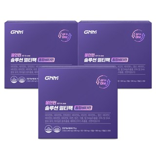 GNM 올인원 솔루션 멀티팩 종합비타민, 72g, 3개
