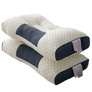 부부드 푹신한 숙면 경추 베개, 2개, 혼합색상