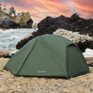 카르닉 오블리크 백패킹 텐트 초경량 1~2인용 (플라이+시트포함), 딥카키(KHAKI)