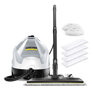 카처 SC 4 EasyFix Acc Pack 화이트 액세서리패키지 스팀청소기 고온스팀 살균 매트리스청소 극세사걸레+페브릭걸레 추가증정, SC 4 EasyFix액세서리패키지