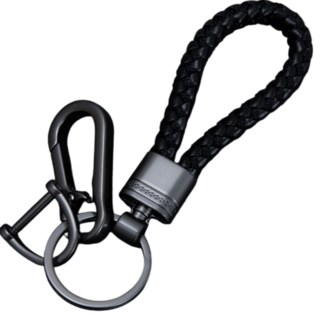 모듀니크 심플 가죽 자동차 열쇠 키링