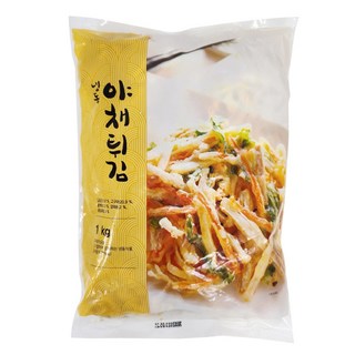 (박스)대하식품 냉동 야채튀김 1kg x 6봉, 6개