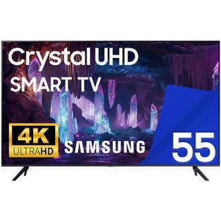 삼성 55인치 TV 크리스탈 UHD 4K LED 스마트 티비 55TU7000 미러링 유튜브 넷플릭스 티빙, 고객직접설치, 55인치티비, 스탠드형
