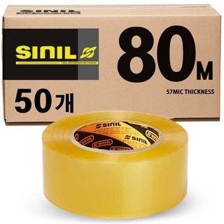 신일 투명 OPP 박스테이프 80m 50개
