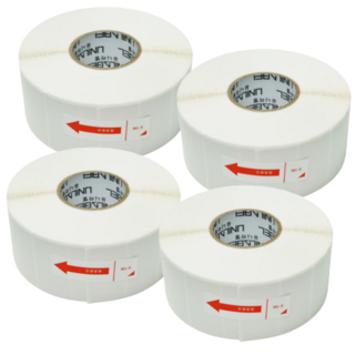 유니라벨 감열라벨 스티커 가로 6cm 세로 4cm 1200매 4롤, 감열라벨 60*40*1200매 4롤, 1개