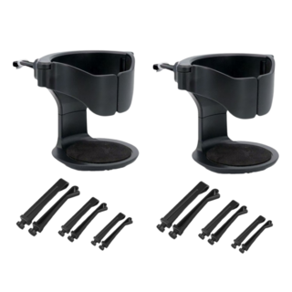 차량용 송풍구 컵홀더 2개, 블랙