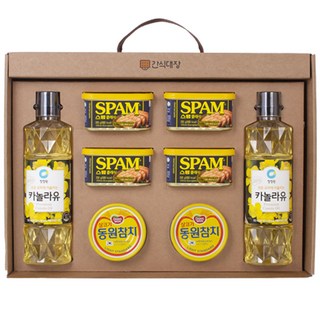 [간식대장] 프리미엄 선물세트 3호-A 1개 동원참치 스팸 고급손잡이 추석 설 선물 명절선물세트
